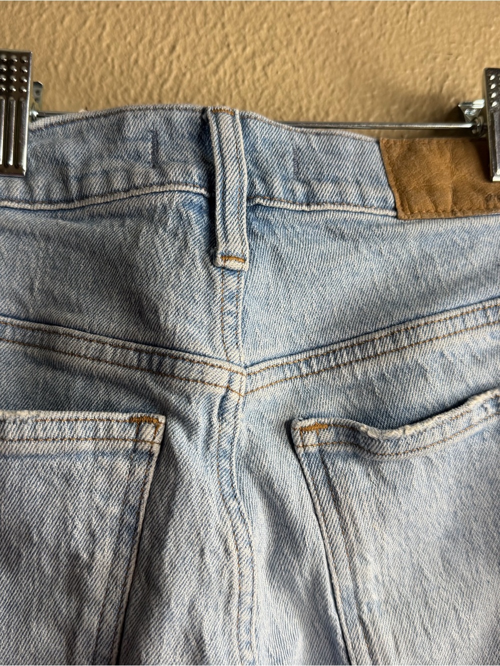 Madewell Light Wash High-Rise Straight Jeans - Picture 3 of 5